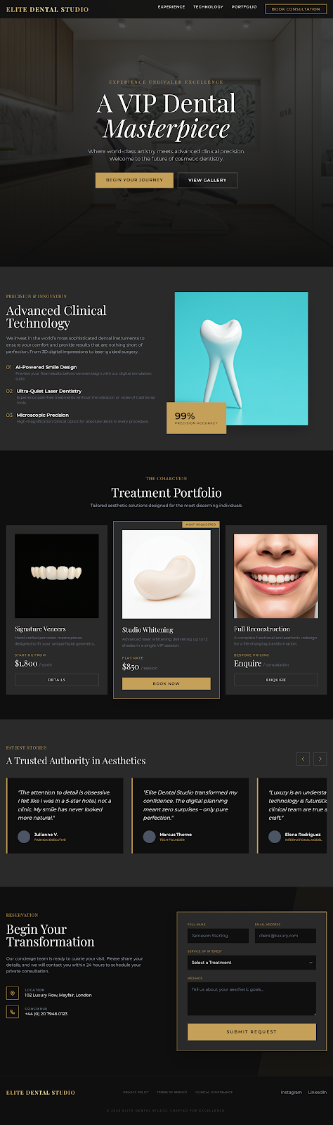 Elite Dental Studio — Premium Cosmetic Dentistry
