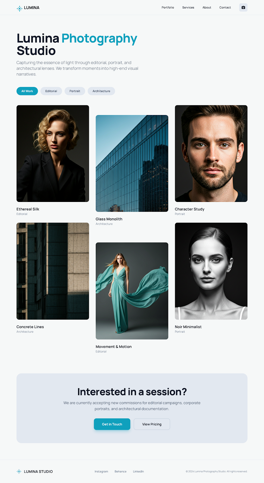 Lumina Photography — Photography Studio Portfolio