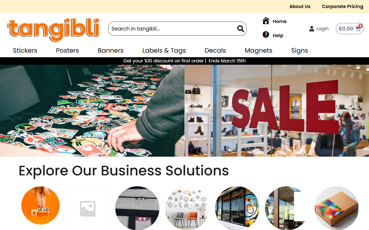 Tangibli — Custom Printing E-Commerce Platform